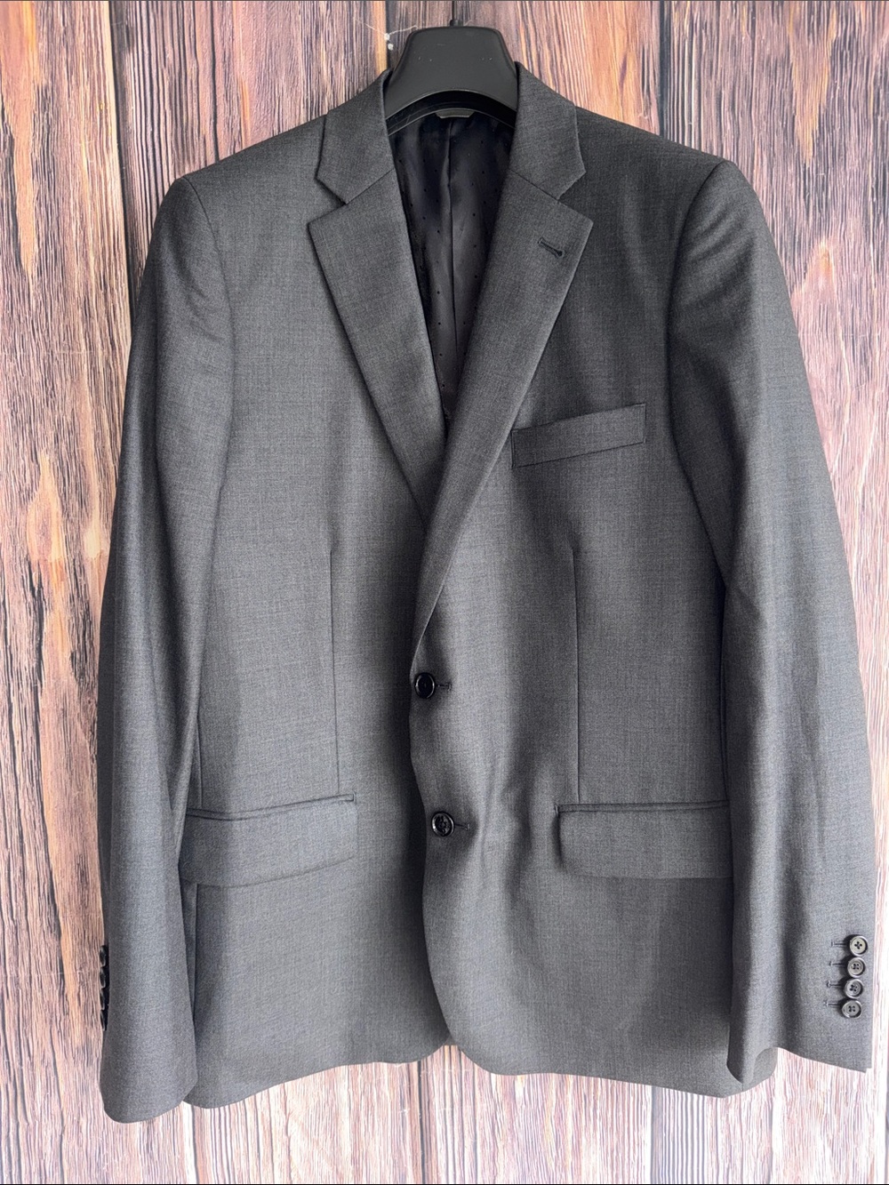 Indochino 100% Wool Sport Coat Blazer Gray Custom size 38-40